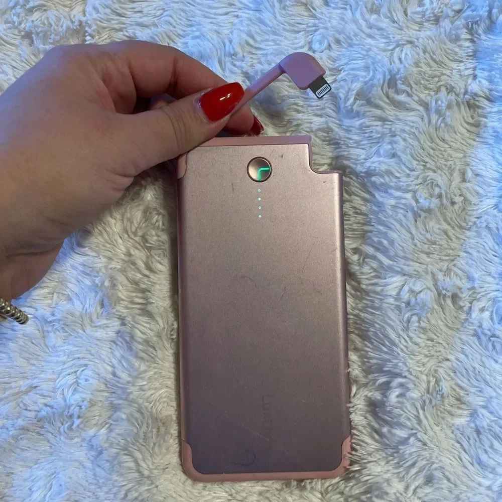 Pink  portable charger